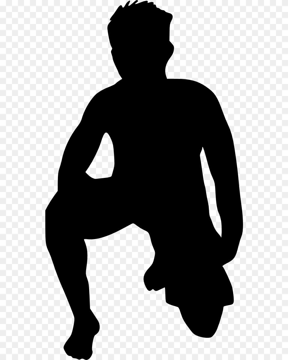 Crouching Child Silhouette Transparent, Stencil, Adult, Male, Man Png