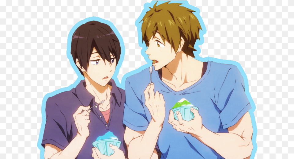 Crow Amp Fish Bois Haru And Makoto Transparent, Publication, Book, Comics, Adult Png