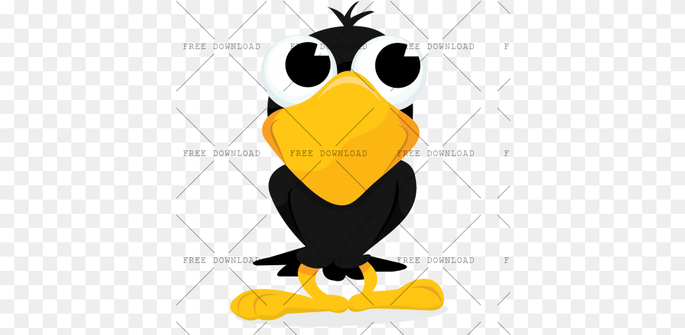 Crow Bird Image With Background Photo 772 Cartoon Crow Drawing, Animal, Beak Free Transparent Png