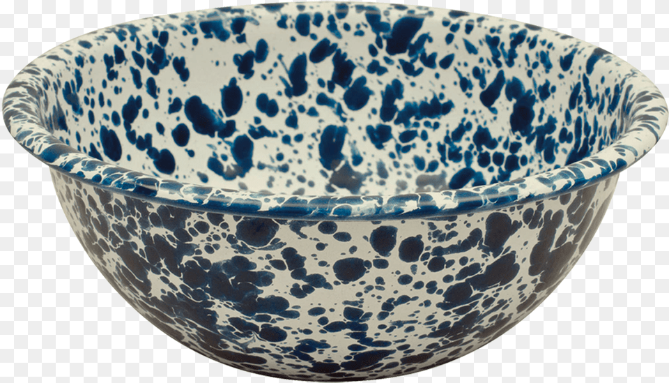Crow Canyon Enamelware Cereal Bowl Blue And White Porcelain, Art, Pottery, Soup Bowl, Plate Free Png Download