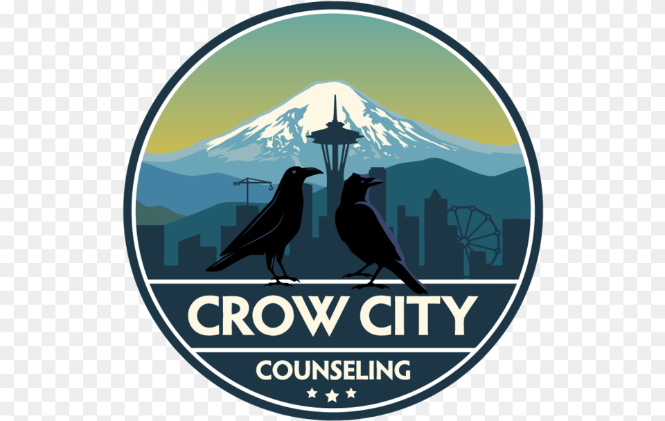 Crow City Counseling Silhouette, Animal, Bird, Blackbird Free Png
