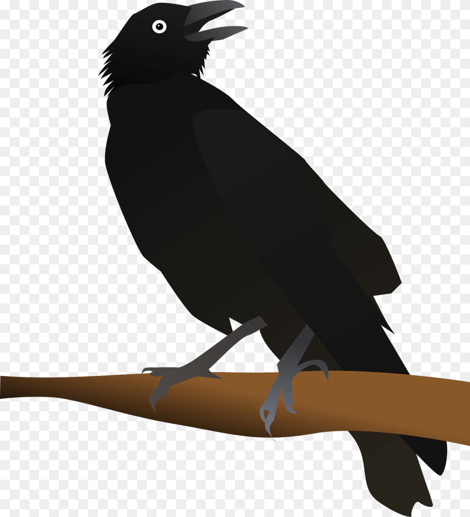 Crow Clipart, Animal, Bird, Blackbird, Fish Png Image