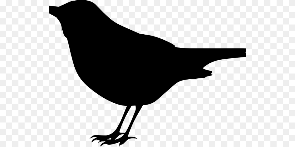 Crow Clipart Flying Black Bird Clip Art, Gray Png Image