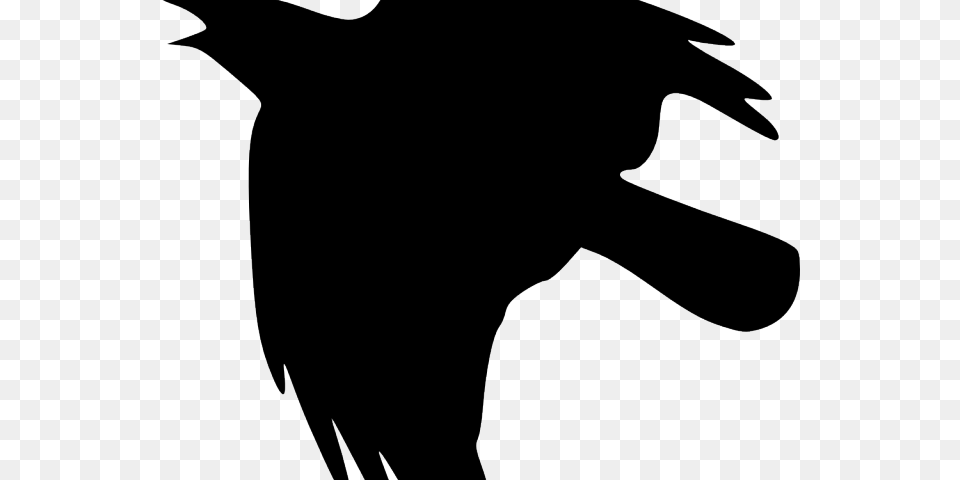 Crow Clipart Game Throne Crow Flying Clip Art, Silhouette, Bow, Weapon Png