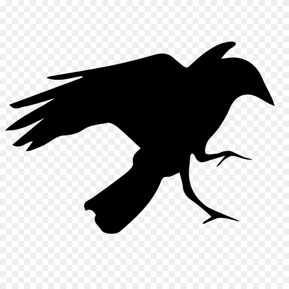 Crow Digital Logo, Gray Free Transparent Png