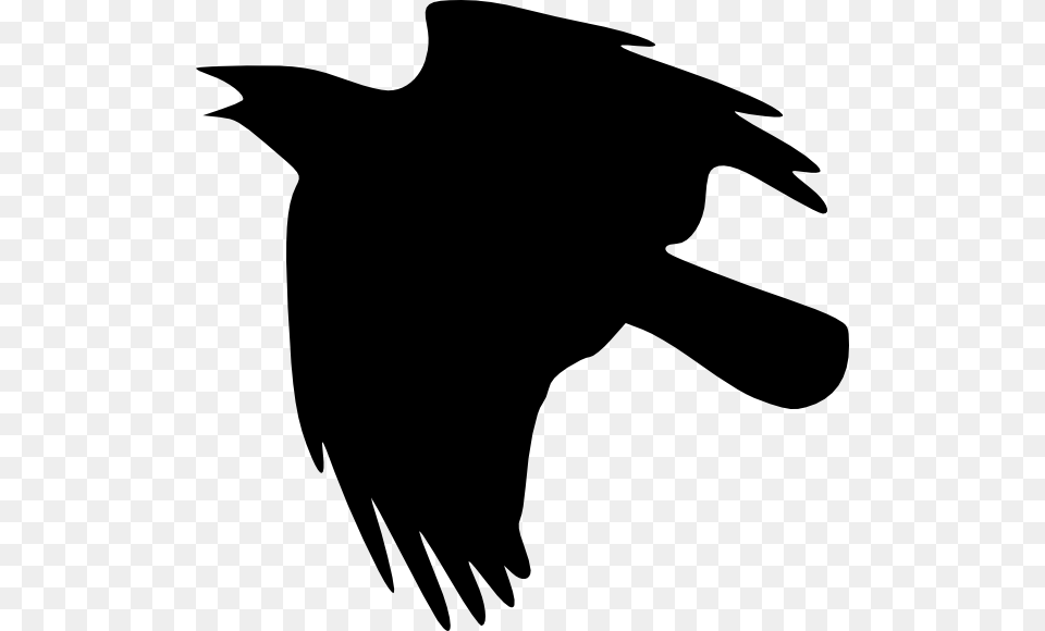 Crow Flying Up Clip Art Vector, Silhouette, Animal, Bird, Blackbird Png