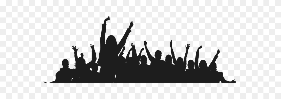 Crowd, Concert, Person, Silhouette, People Free Png Download