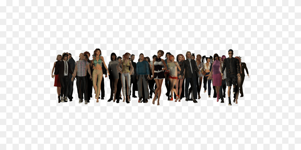 Crowd, Walking, Person, People, Adult Png