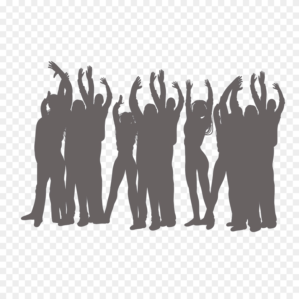 Crowd, People, Person, Silhouette, Adult Free Png