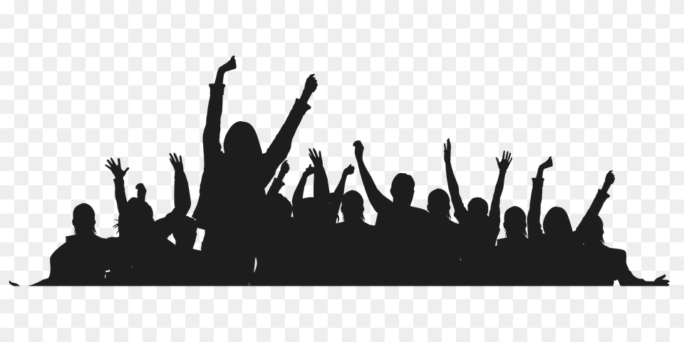 Crowd, Concert, Silhouette, Person, People Png