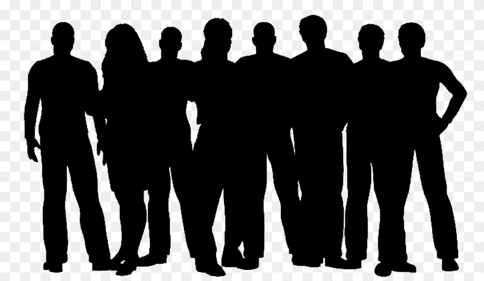 Crowd, People, Person, Silhouette, Adult Png Image