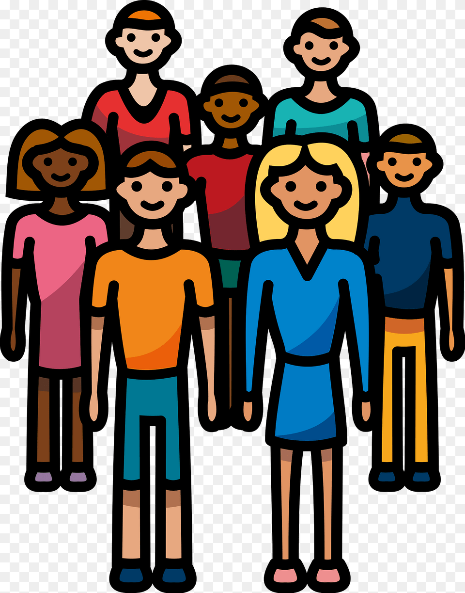 Crowd Clipart, Person, People, Boy, Child Free Transparent Png
