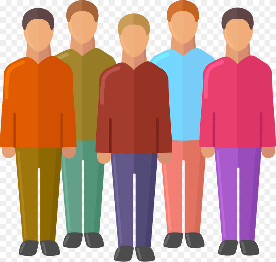 Crowd Clipart, Clothing, Sleeve, Person, Long Sleeve Free Png Download