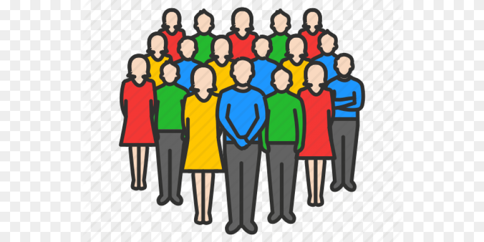 Crowd Clipart Bunch Person, People, Body Part, Hand, Head Free Transparent Png