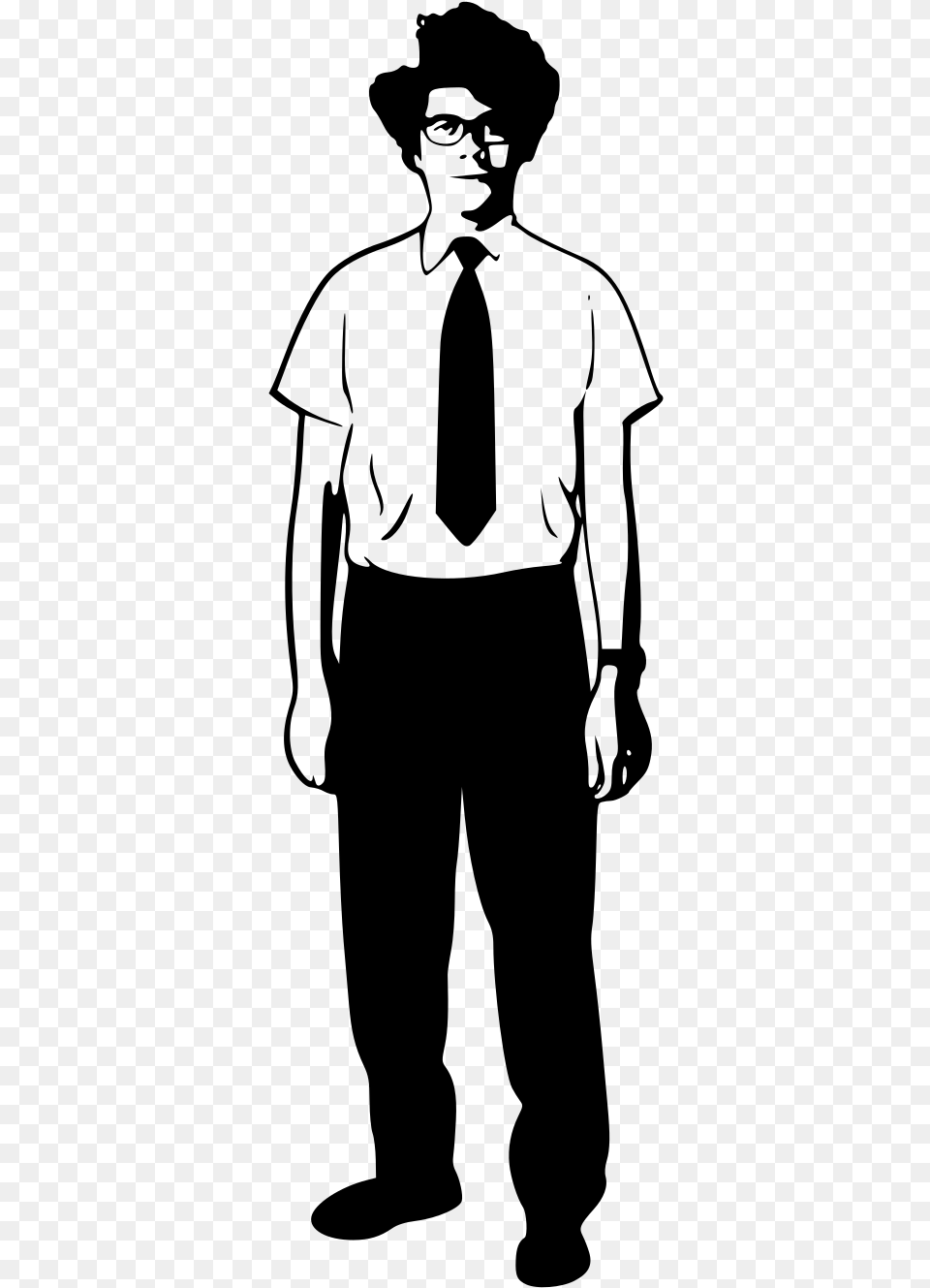 Crowd Clipart Standing Maurice Moss, Gray Free Png