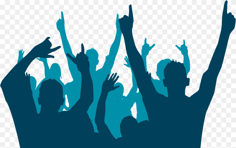 Crowd Of People Fans People, Concert, Person, Finger, Body Part Png Image