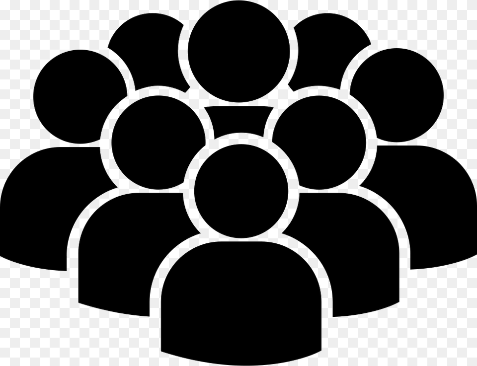 Crowd Of Users Comments Crowd Icon, Stencil, People, Person, Device Png