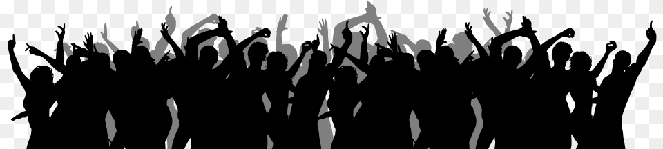 Crowd Silhouette, People, Person, Concert, Adult Png Image