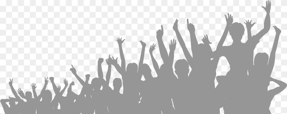 Crowd Silhouette Audience, Concert, Person Free Png Download
