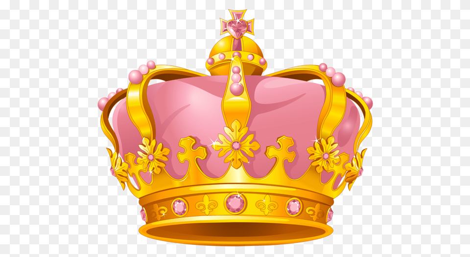 Crown, Accessories, Birthday Cake, Cake, Cream Free Png Download
