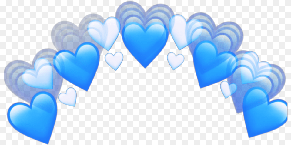 Crown Aesthetic Heartcrown Heart Blue Whatsapp Aesthetic Heart Crown Blue, Body Part, Mouth, Person, Teeth Png