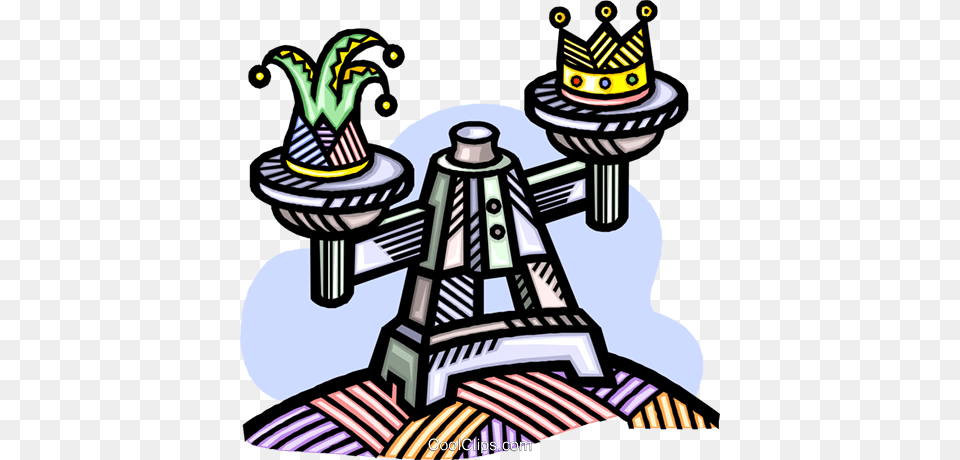 Crown And Jester Hat On A Scale Royalty Vector Clip Art, Nature, Outdoors, Snow, Snowman Free Transparent Png