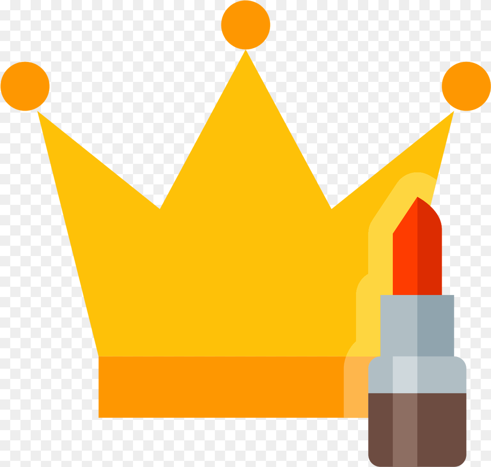 Crown And Lipstick Icon Download And Vector Tiktok Crown, Accessories, Cosmetics, Jewelry Free Transparent Png