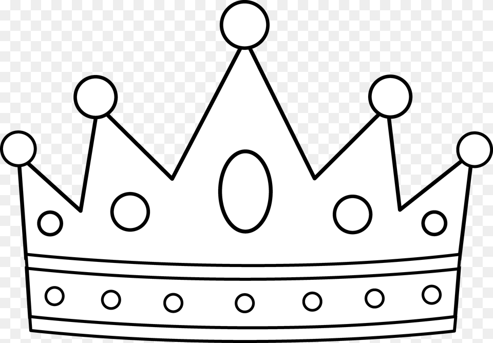 Crown Black And Wh Clipart White King Crown Coloring, Accessories, Jewelry Free Transparent Png