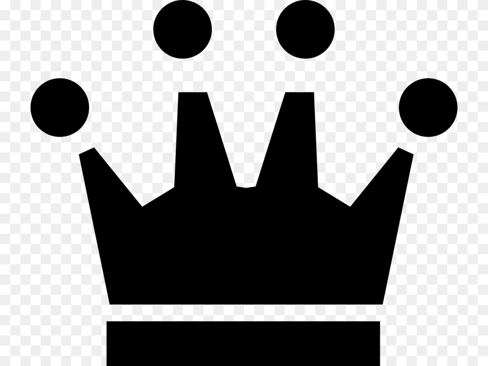 Crown Black Silhouette Symbol Isolated Design Im My Own King, Gray Png Image