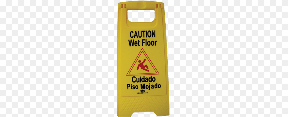 Crown Brands Llc Sign Wet Floor Caution Wet Floor Cuidado Piso Mojado, Gas Pump, Machine, Pump Png