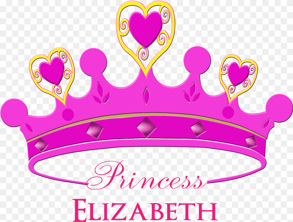Crown Clip Art Girly Princess Crown In Pink Color Princess Crown In Pink Color, Accessories, Jewelry, Tiara Png Image
