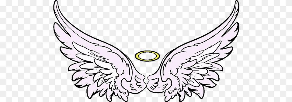 Crown Clipart Angel Angel Wings Drawing Simple Baby Angel Wings Drawing, Emblem, Symbol Free Transparent Png