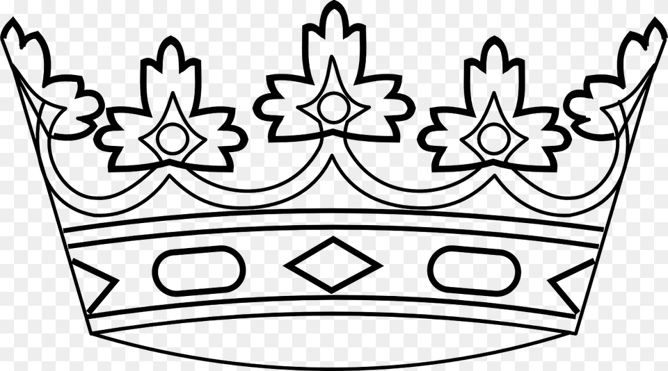 Crown Clipart Black And White, Gray Free Png Download