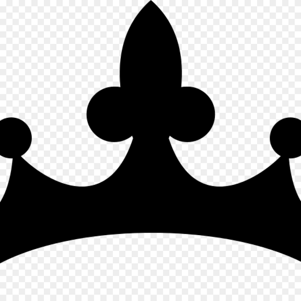 Crown Clipart Black And White Clipart, Gray Png Image