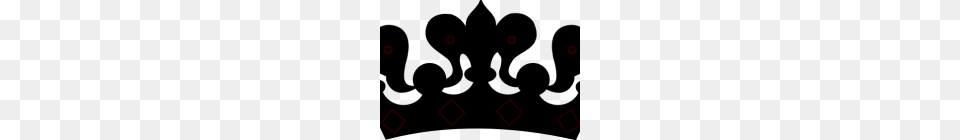 Crown Clipart Black And White Hand Painted Cartoon Crown Cartoon, Maroon Free Png