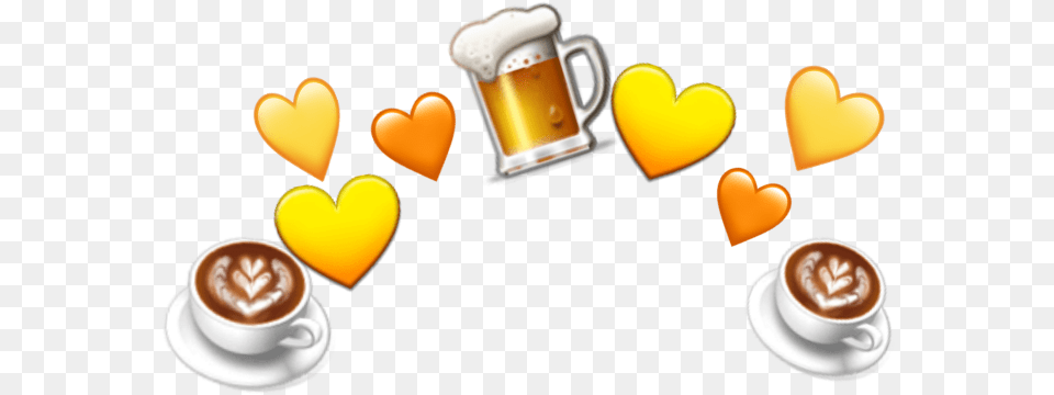 Crown Coffee Emoji Five Beer Vinatge Crown Emoji Food, Cup, Beverage, Coffee Cup, Glass Free Png