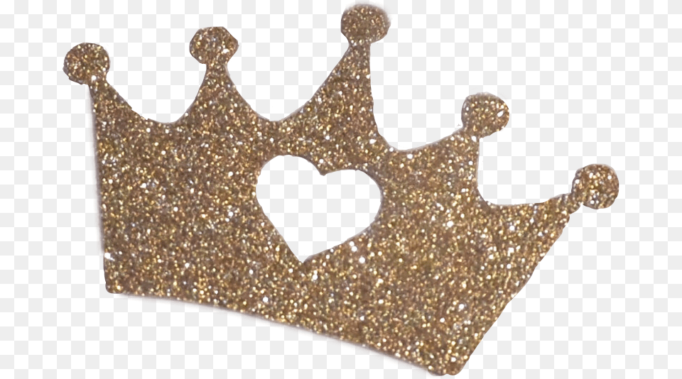 Crown Crowns Prettycrowns Pretty Queen Queencrown Gold Crown With Heart Transparent, Accessories, Jewelry Png