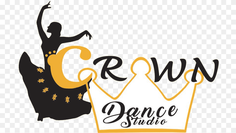 Crown Dance Studio Logo Logo For Dance, Dancing, Leisure Activities, Person, Performer Png