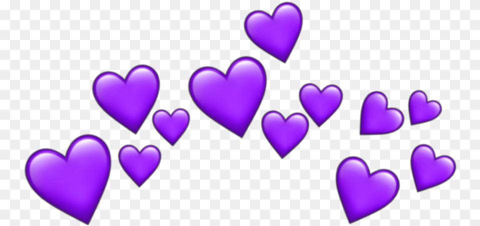 Crown Dudahmt Tumblr Cora O Heart Emoji Roxo Purple Red Transparent Emoji Love Free Png Download