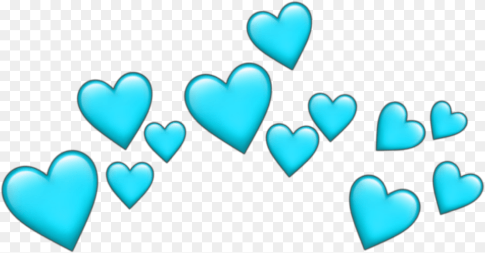 Crown Dudahmt Tumblr Heart Emoji Azul Heart Crown Green, Turquoise Free Png