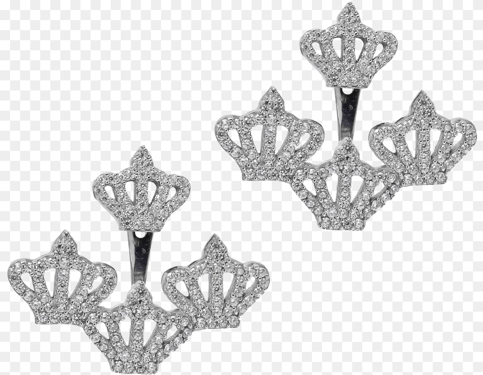 Crown Earcuff Earrings Tiara, Accessories, Diamond, Earring, Gemstone Free Png