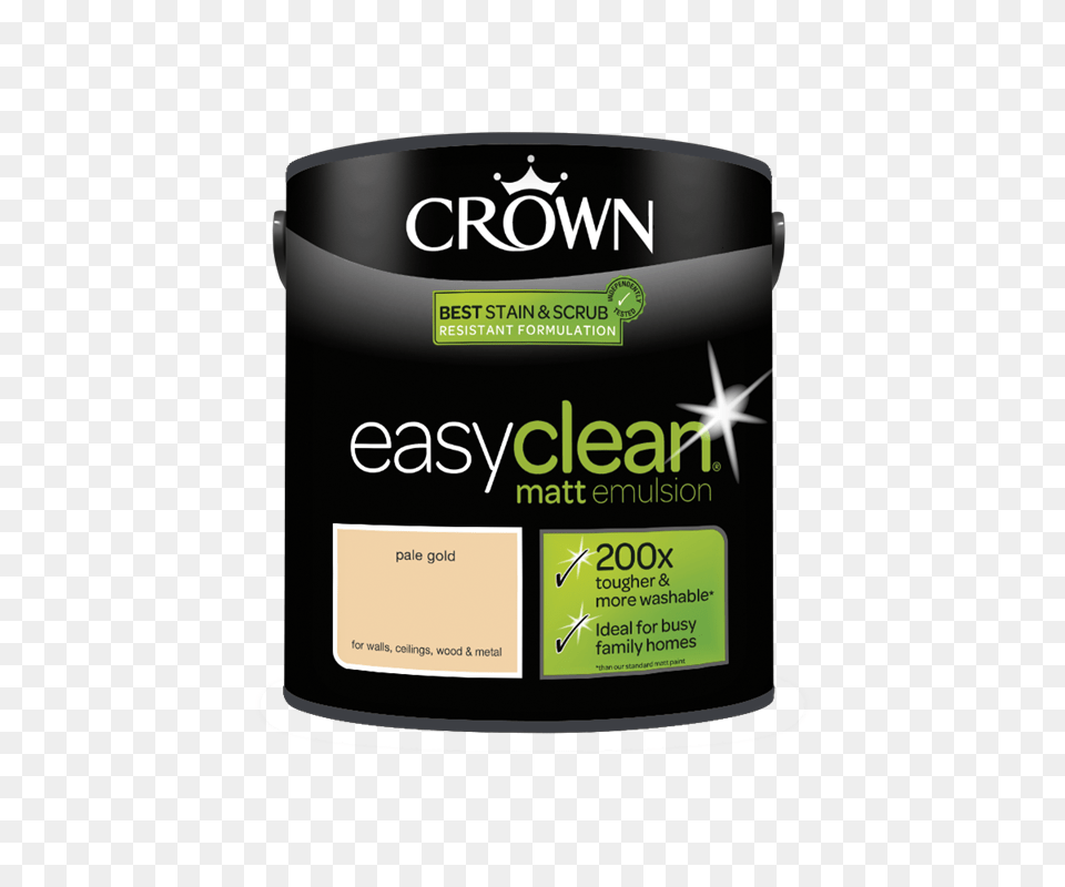 Crown Easy Clean Egyptian Sand Matt Emulsion Paint 25l Powdered Clay Crown Paint, Can, Tin, Paint Container, Cosmetics Free Png