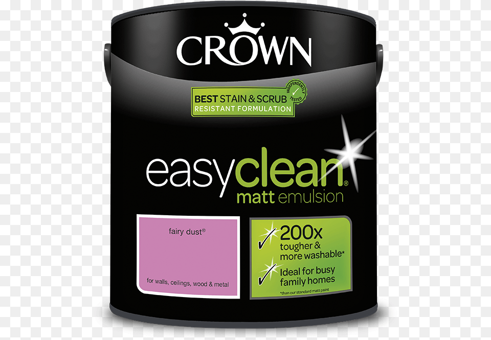Crown Easy Clean Fairy Dust Matt Emulsion Paint 25l Crown Paint Granite Dust, Paint Container, Bottle, Shaker Free Png Download