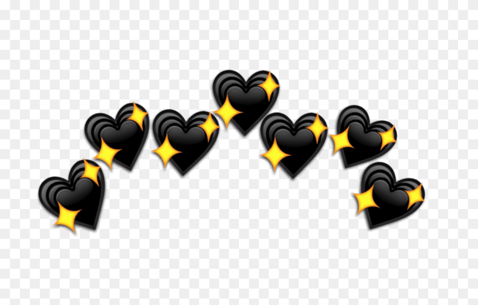 Crown Emoji Crown Source Black Heart Emoji Crown Black Heart Crown, Symbol Png Image