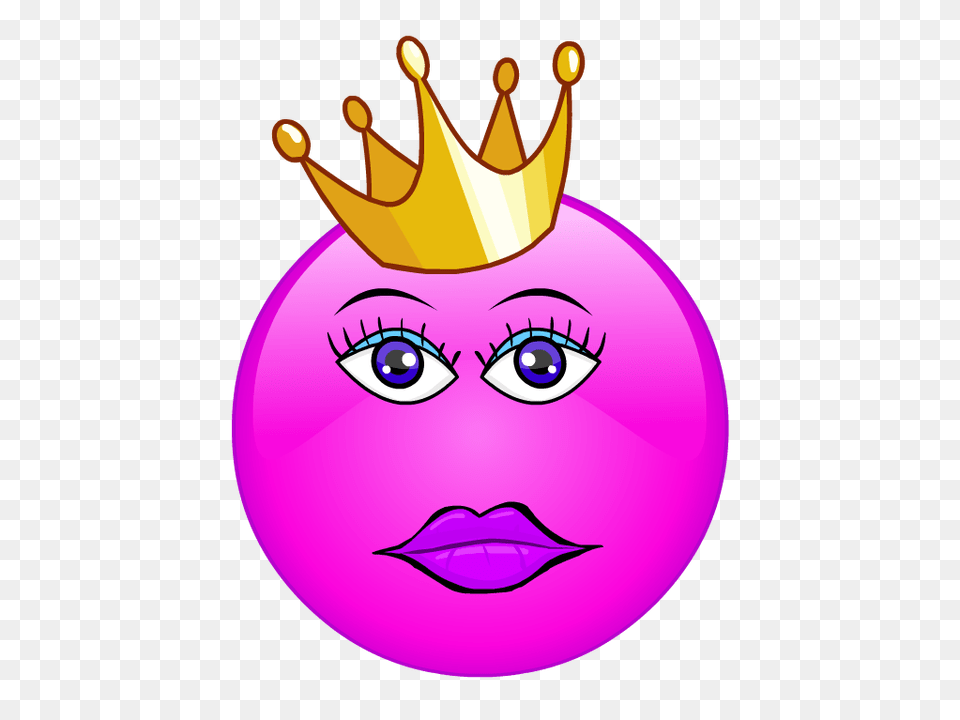 Crown Emoji Emoji Crown Sticker Transparent Stickpng, Purple, Person, Face, Head Free Png
