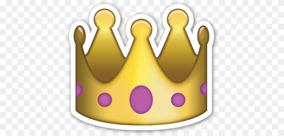 Crown Emoji Sticker, Accessories, Jewelry, Clothing, Hat Png Image