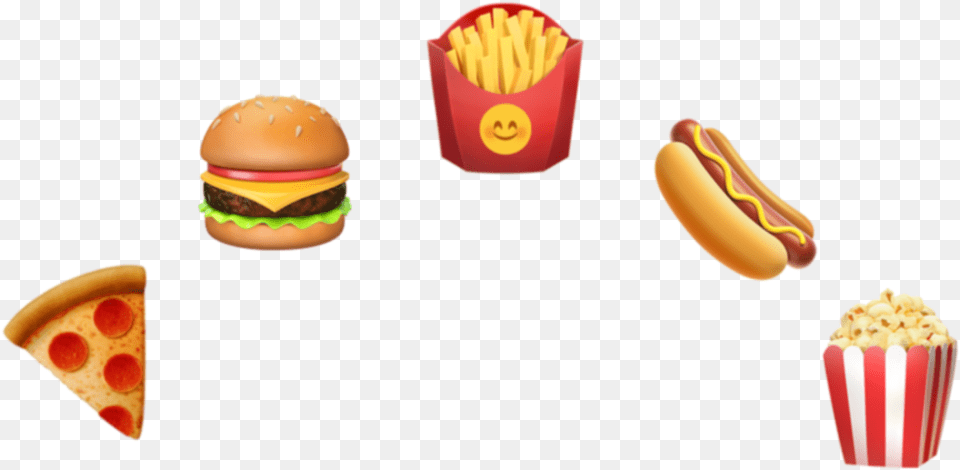 Crown Emojicrown Food Sticker Food Group, Burger, Hot Dog, Lunch, Meal Free Png