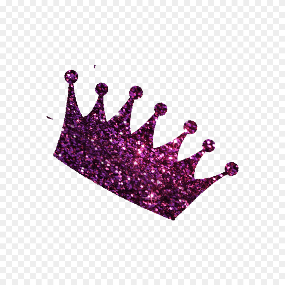 Crown Glitter Glittery Remixit Freetoedit Pink Sparkle Pink Glitter Crown Clipart, Accessories, Jewelry, Diamond, Gemstone Free Png Download