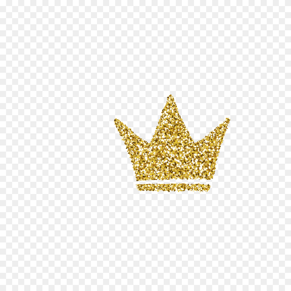 Crown Glitter Gold Sparkles Goldcrown Picsart Glitter Gold Glitter Crown Clipart, Accessories, Jewelry Free Png Download