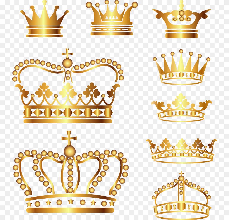 Crown Gold Clip Art, Accessories, Jewelry, Chandelier, Lamp Free Transparent Png